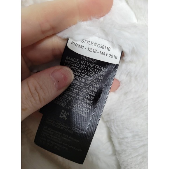 Marmot Reversible Zoey Vest Jacket White Hooded Full Zip Silken And Fleece SZ S - Picture 8 of 9